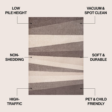 Prism Geometric Striped Area Rug
